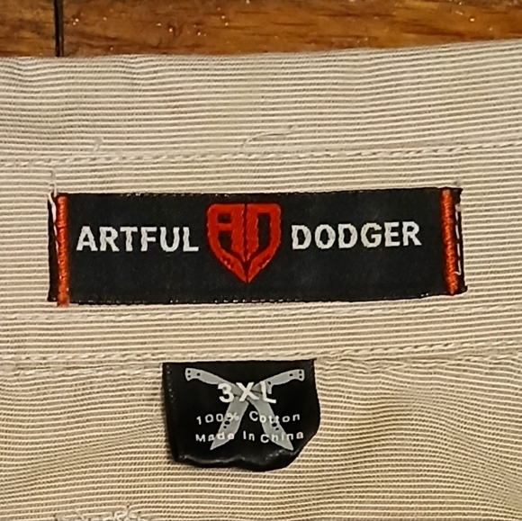 Artful Dodger Men's Embroidered Back Button Down Shirt Size 3XL - Picture 8 of 9